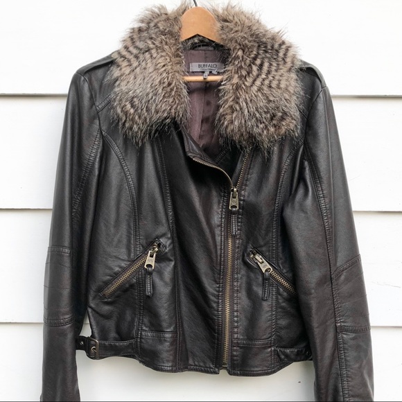 Buffalo David Bitton Jackets & Blazers - Buffalo by David Bitton | Faux Fur Collared Bomber